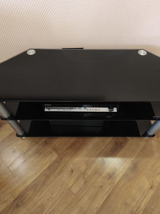 Стіл під телевізор тумба під TV скляна тумба