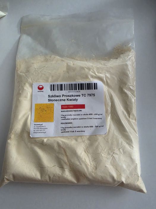 Zestaw szkliw ceramicznych niskotemperaturowych - różne kolory