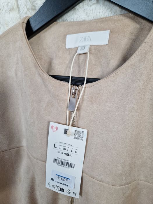 Bomberka Zara sztuczny zamsz