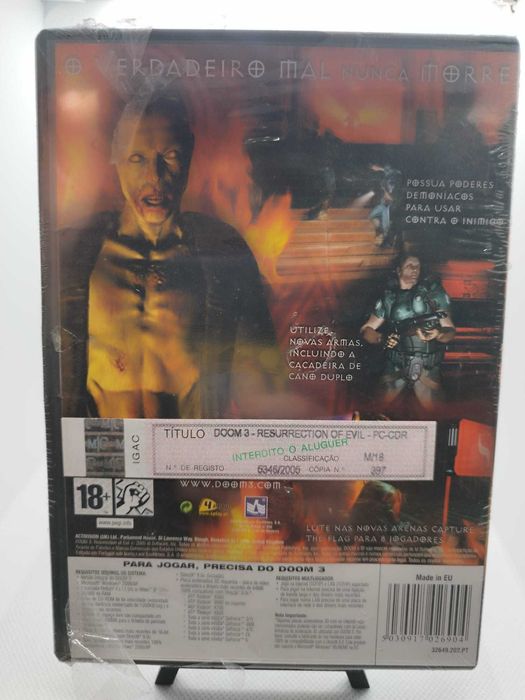 Doom 3 Resurrection of Evil PC Factory Sealed shrink wrap damaged RARE