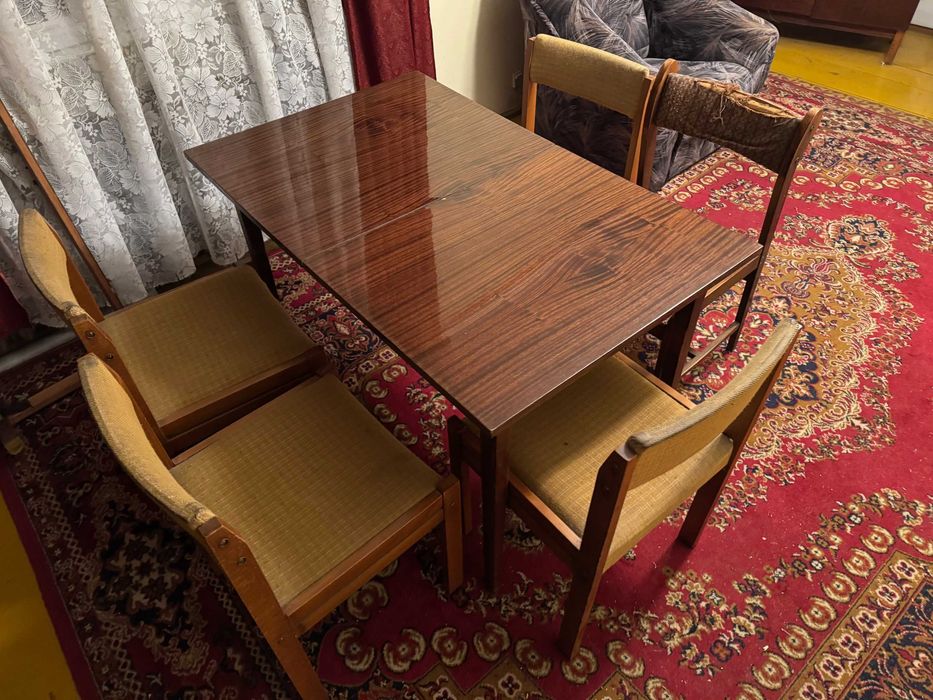 Oddam duży zestaw mebli stylowych PRL regały szafy salon kuchnia