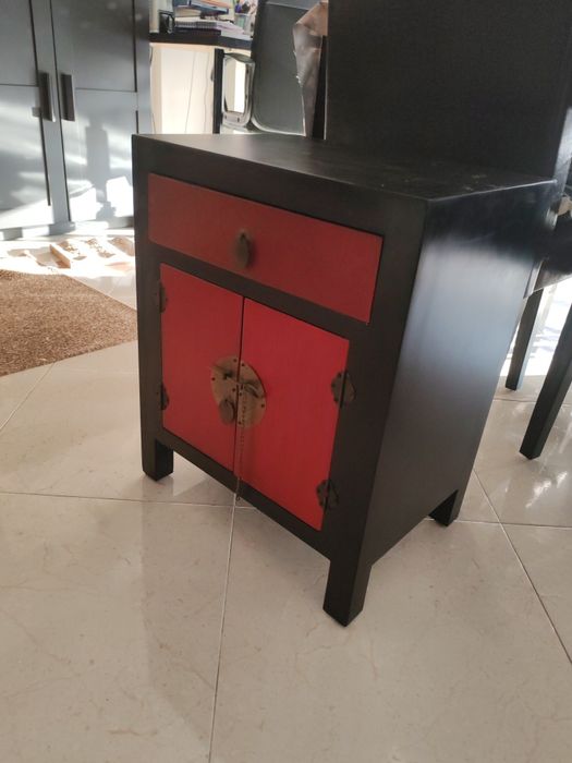 Mesinha de apoio, mesa de cabeceira, estilo oriental