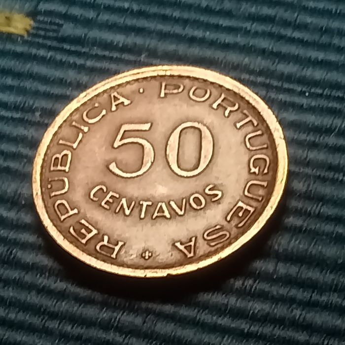 moeda 50 centavos Angola 1958