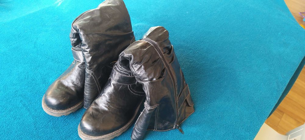 Kozaki czarne damskie, 39