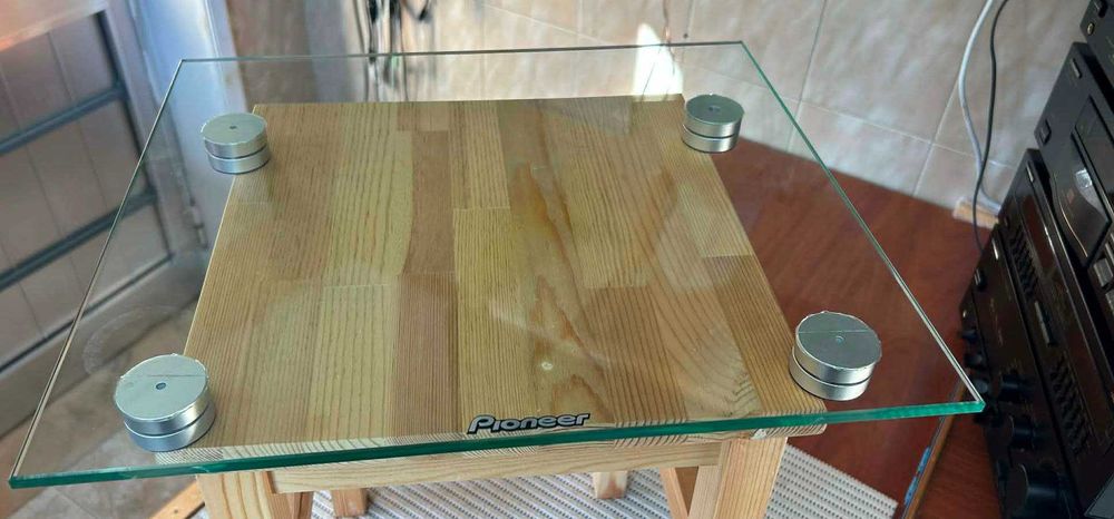 Pioneer prateleira vidro suporte Aparelhagem