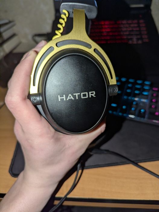Наушники Hator Hypergang 2 X Wireless Black/Yellow (HTA-650)
