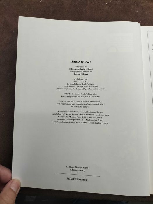 Livro Sabia Que? (CXL1)