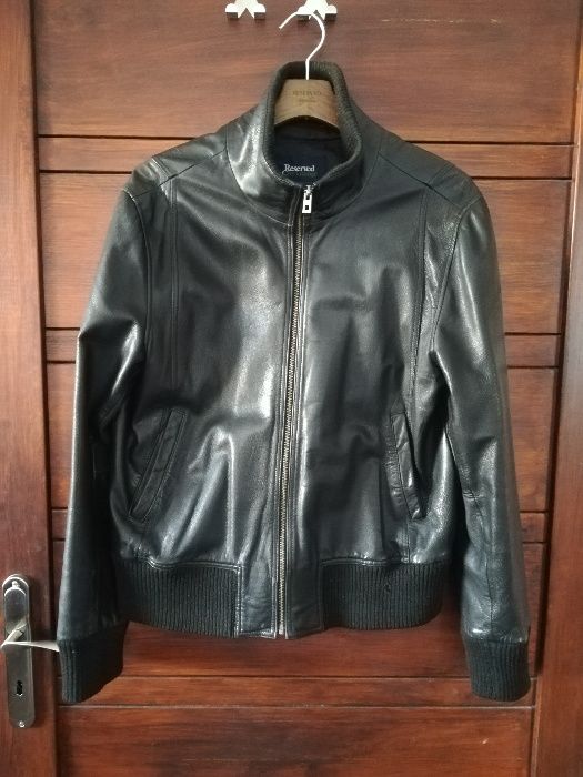 Kurtka skórzana bomberka