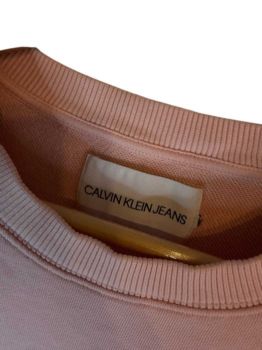 Bluza Calvin klein różowa z dużym logiem XL