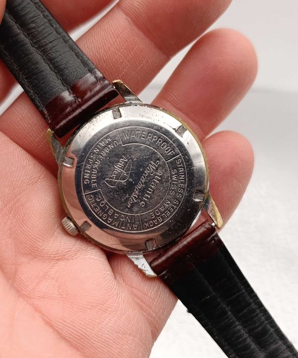 Stary zegarek Atlantic Worldmaster Super De Luxe, kolekcja, lata 50/60