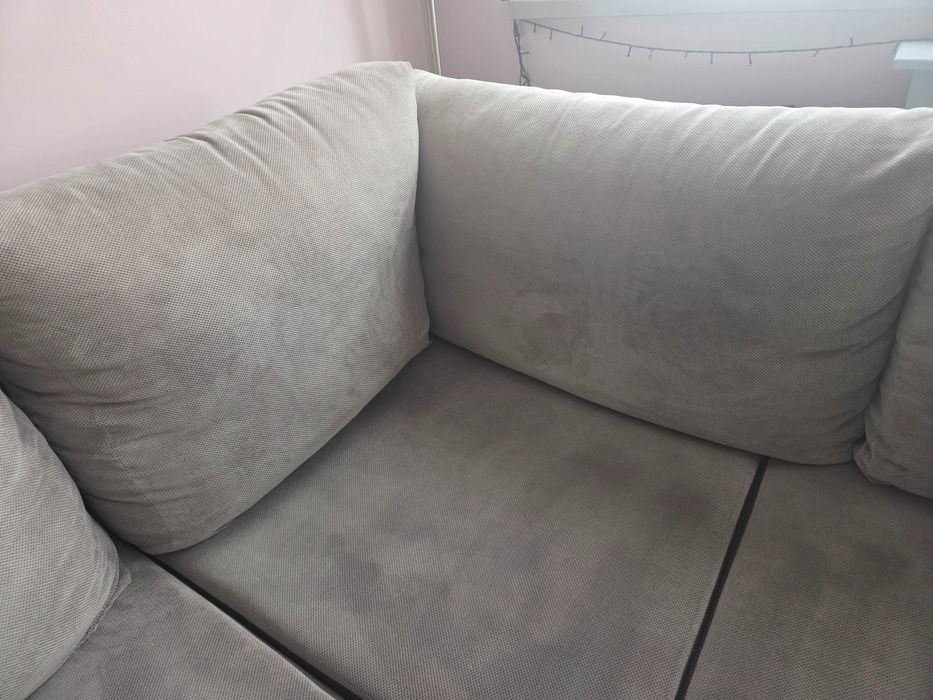 Sofa narożna + podnózek/schowek