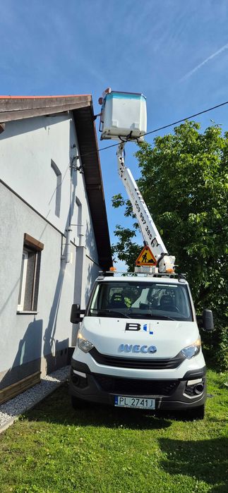Zwyżka, podnośnik koszowy 16 m z operatorem - 150 zł h