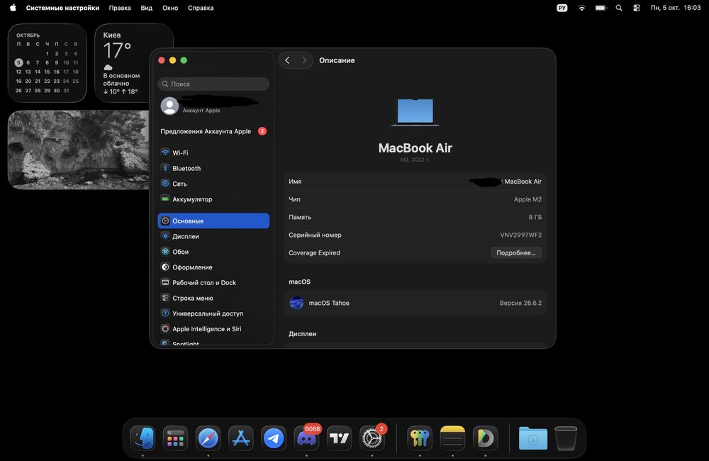 MacBook M2 AIR Midnight