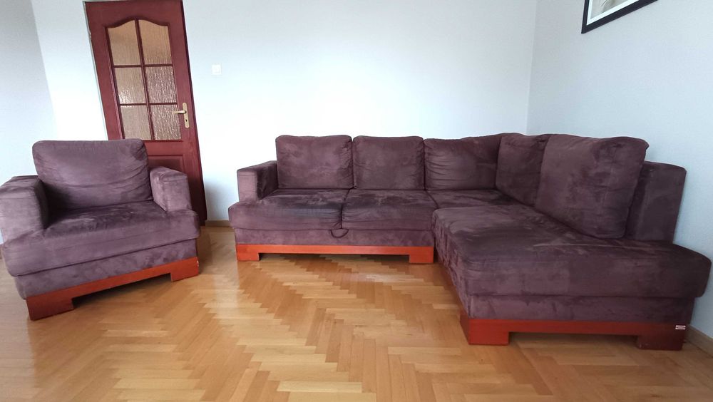 Narożnik wraz z fotelem