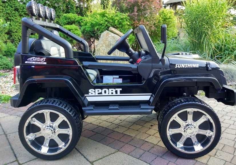 Auto na akumulator DUŻY JEEP DLA DZIECI 4x4 S2388 czarny