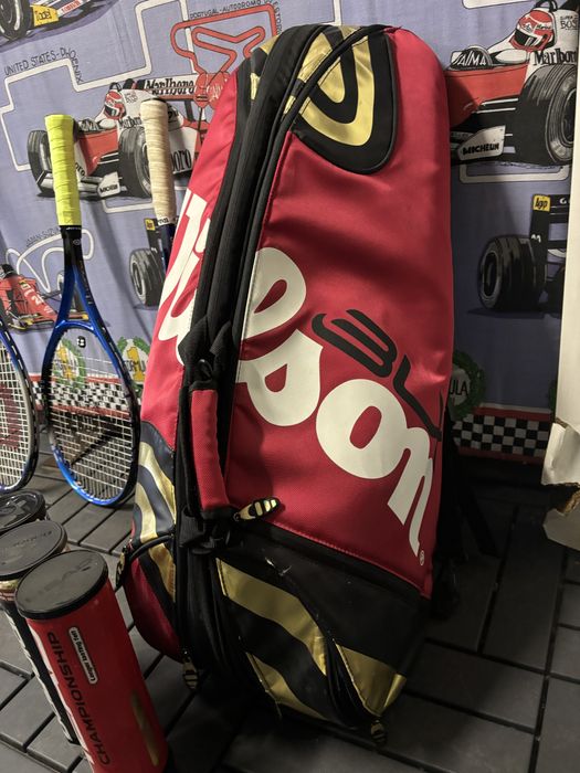 Saco de tenis e 2 raquetes de tenis, mais 1 squach