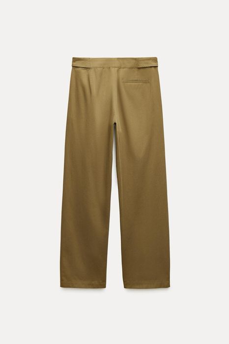 Штани (брюки) Zara, колір хакі, L