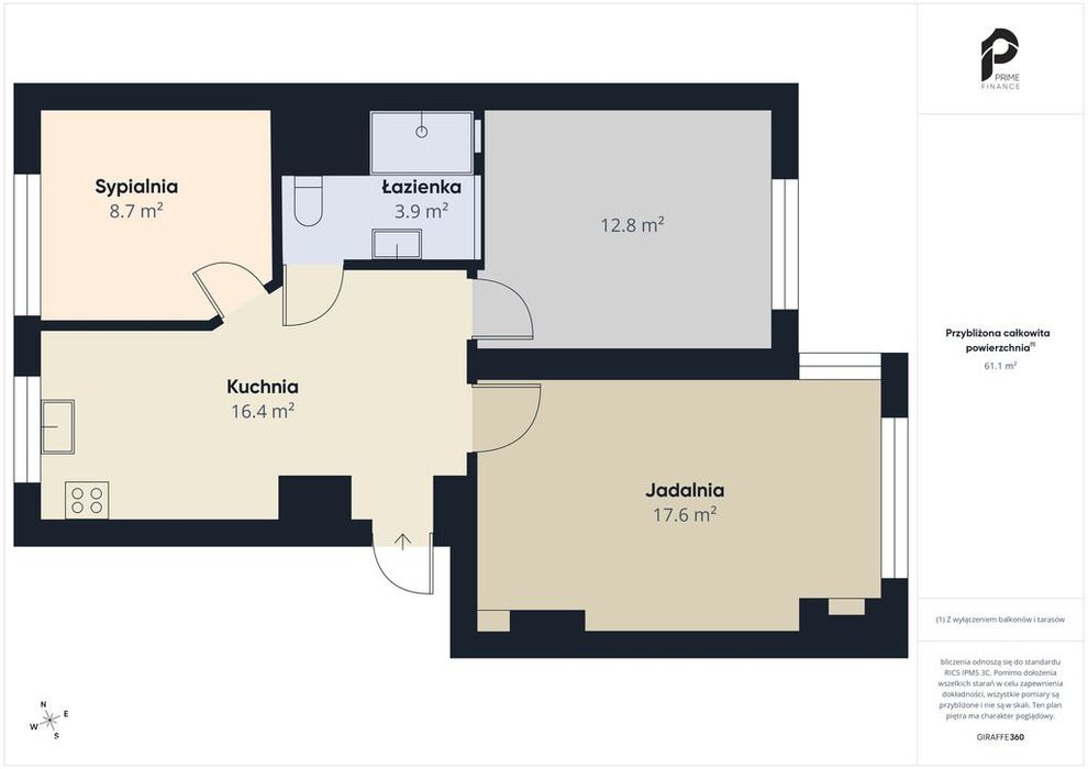 Mieszkanie 3-pokojowe | balkon | klimatyzacja