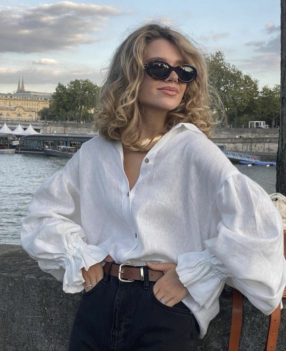 блуза/сорочка тканина льон