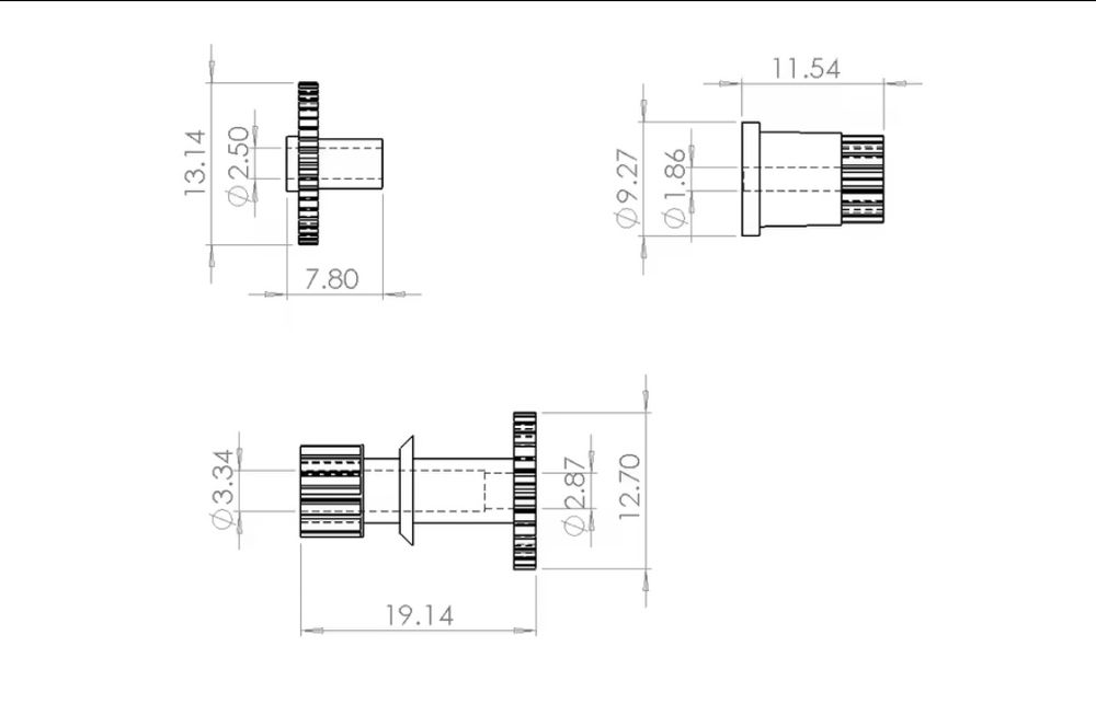 Шестерня кассетної деки Technics, Panasonic, National