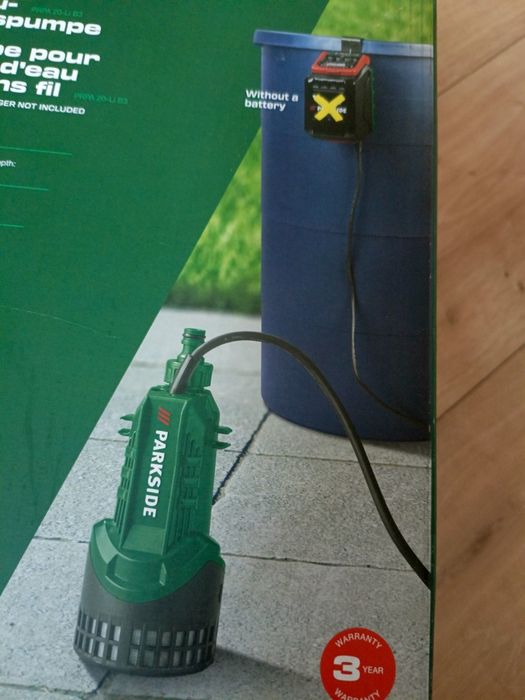 Nowa gwarancja pompa akumulatorowa PRPA 20-Li B3 20V  do wody do zbiornika