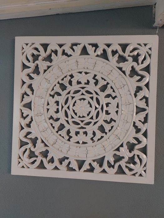 Quadro Mandala branco