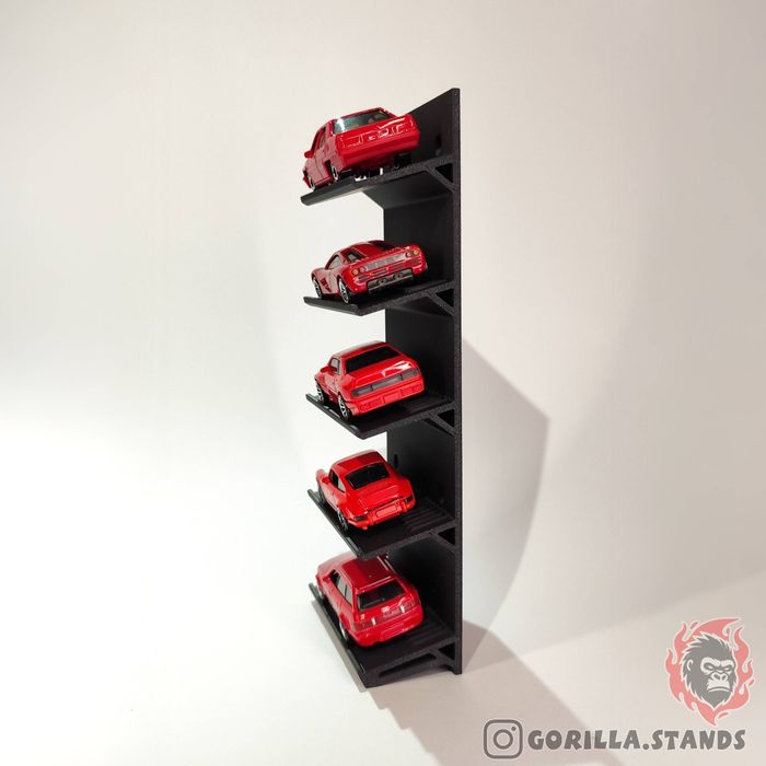 Ekspozytor stojak 5msc pionowy Hot Wheels Matchbox 1:64 Gorilla Stands