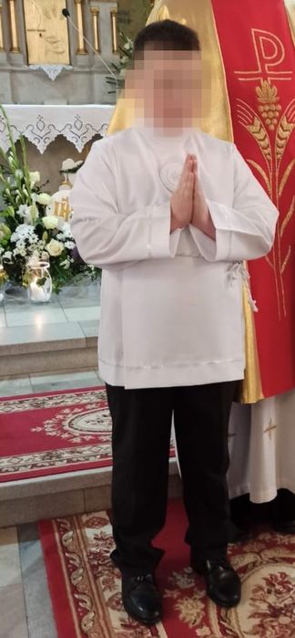 Alba komunijna dla chłopca
