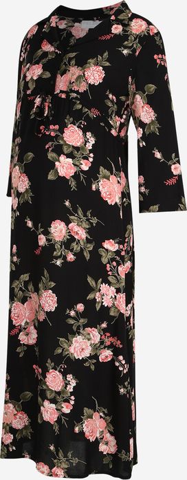 Sukienka ciążowa czarna w kwiatki Pieces Maternity L