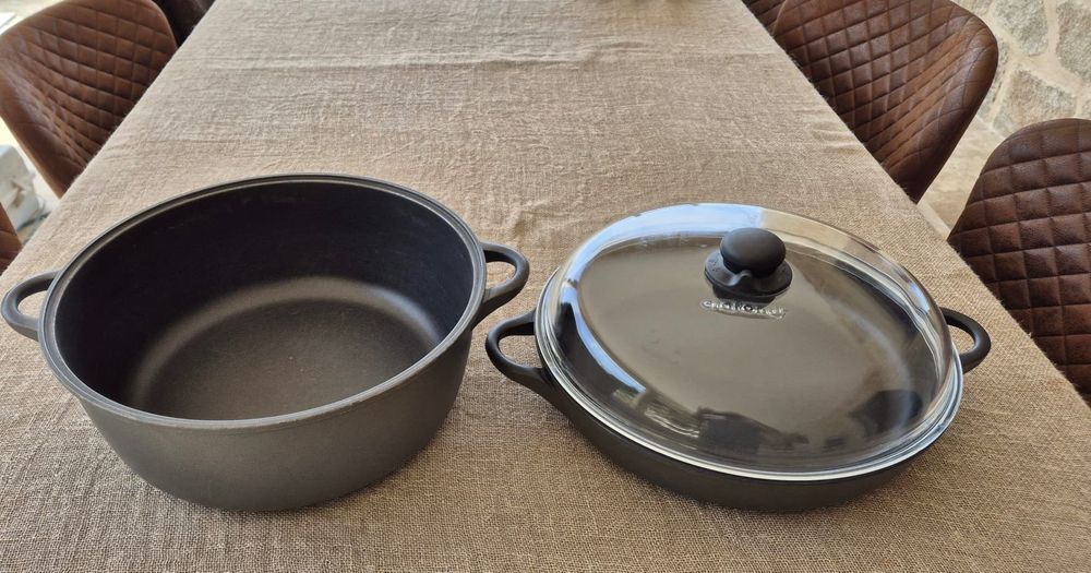 Conjunto de panela e frigideira Crafond