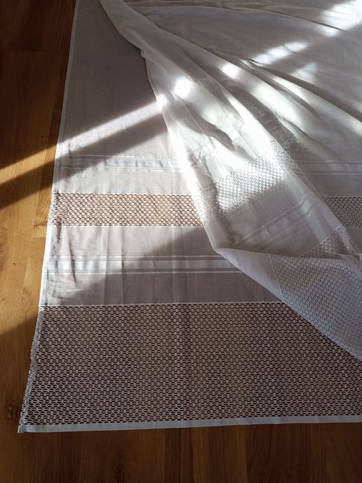 Firanka żakardowa biała 490/155