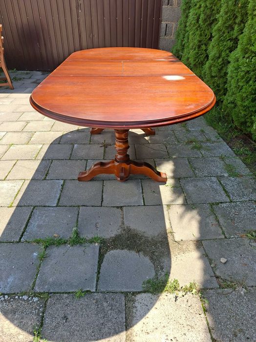 Stół rozkładany ciemny brąz