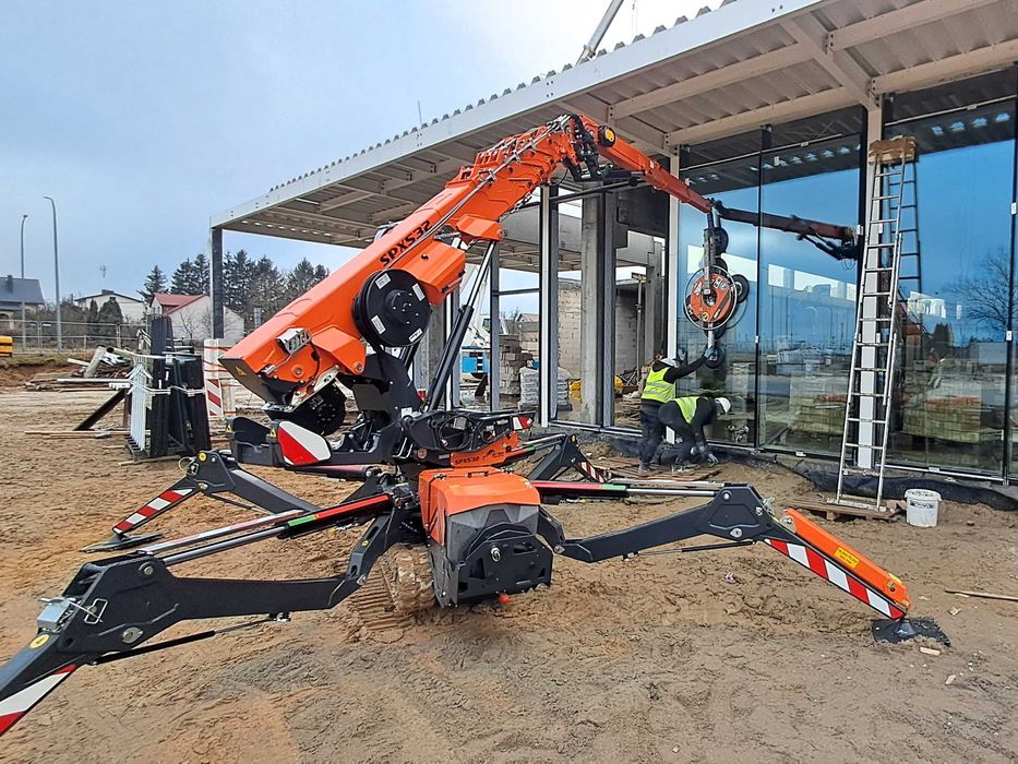 Mini żuraw wynajem JEKKO SPX532 manipulator do szkła szyb okien pająk