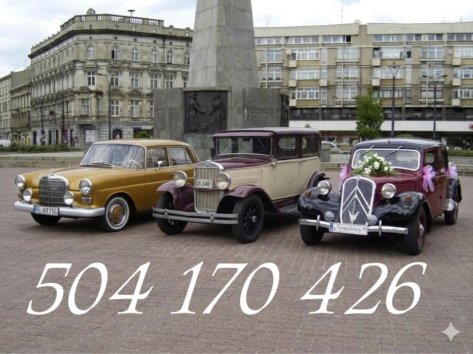 Samochódy auto zabytkowe do ślubu Łódz