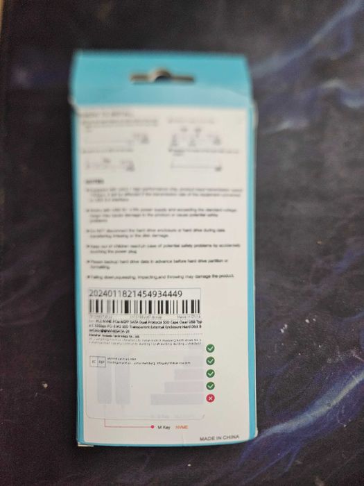 M.2 NVME PCIe NGFF SATA Корпус SSD с двумя протоколами