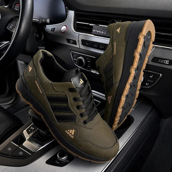 Чоловічі Шкіряні Кросівки Adidas  Natural Motion Green