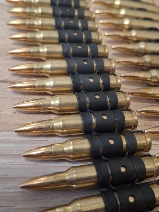 Punk metal bullet belt ammo belt pasek z nabojami dekoracyjny