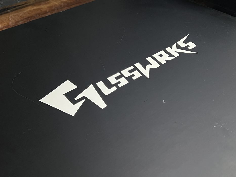 GLSSWRKS Kazemi Mousepad Premium Glass Limited Edition BLACK 490x420mm