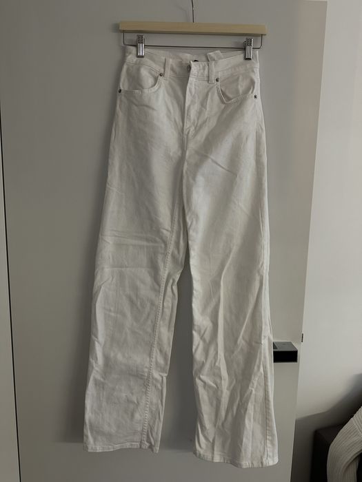 Białe spodnie H&M