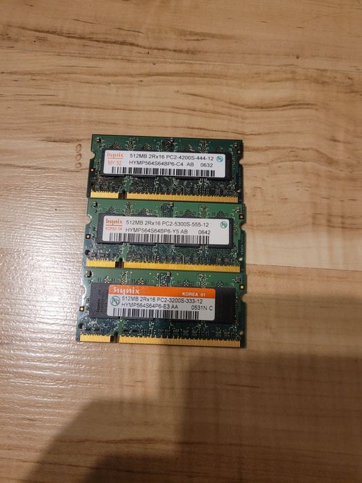Pamięć ram 3x 512 MB
