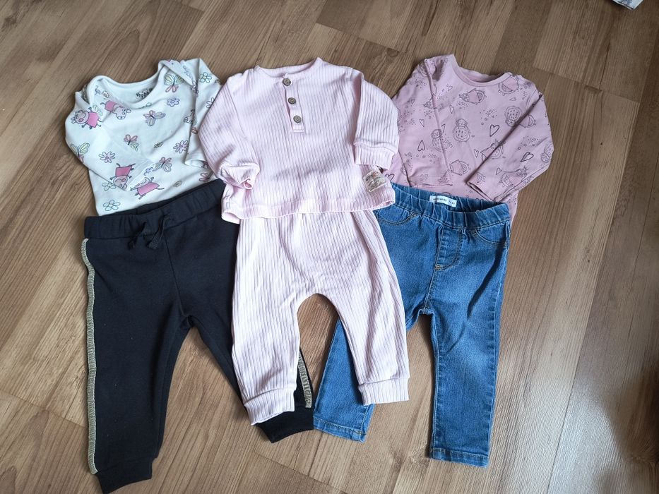 Ubranka dziewczęce rozmiar 74