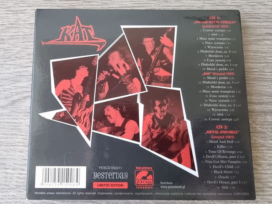 KAT - 666 Metal and Hell - remastered CD digipack