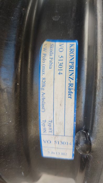 Диски стальные  Seat, Skoda, VW r13  5x100, ET35, Golf 4, Fabia