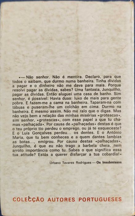 Urbano Tavares Rodrigues - Os Insubmissos