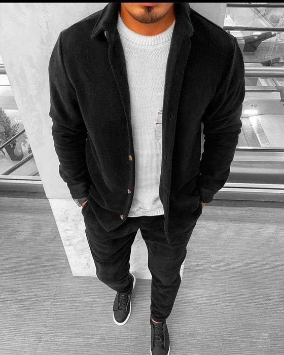 Спортивний костюм чоловічий зимовий теплий флісовий кофта штани Button