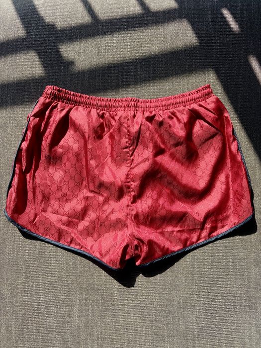 Szorty Gucci Boxer GG Monogram Nylon Bee Patch