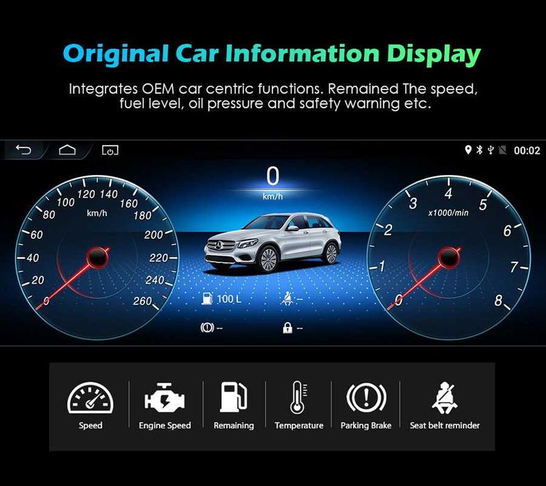CarPlay Android Auto Radio DAB+ Opcja Bluetooth YouTube Yanosik Android USB GPS WiFi 4G MP3 Mercedes E W212 System NTG4.5 BOSE