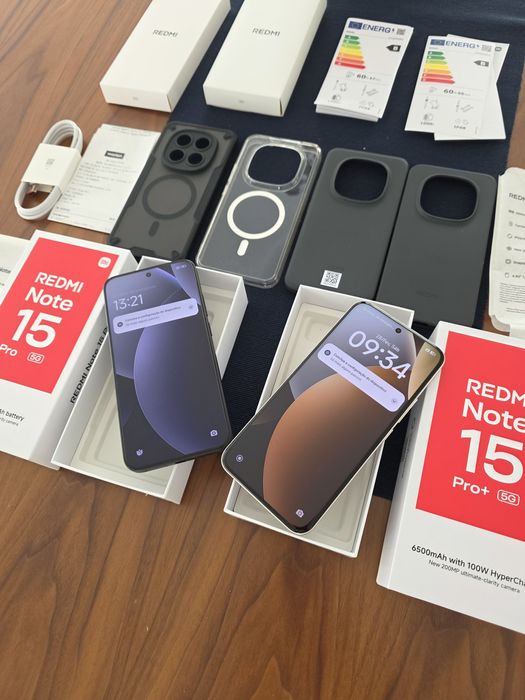 Redmi Note 15 Pro Plus 5G 12GB/512GB, 15 Pro 256GB NOVO. Troca/retoma. Fatura, garantia, capa