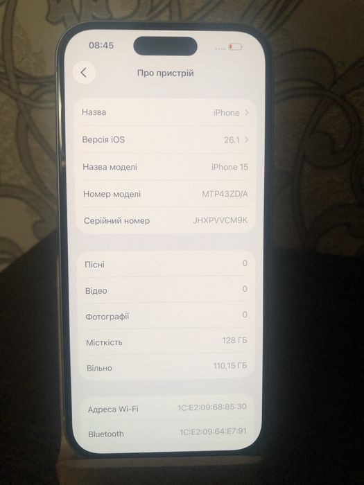 Айфон 15 128 гб.