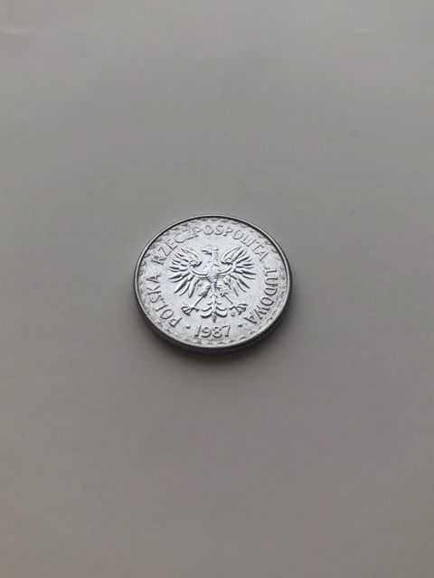 1 Złoty - aluminium . PRL - rok 1987 . Stan  I  .